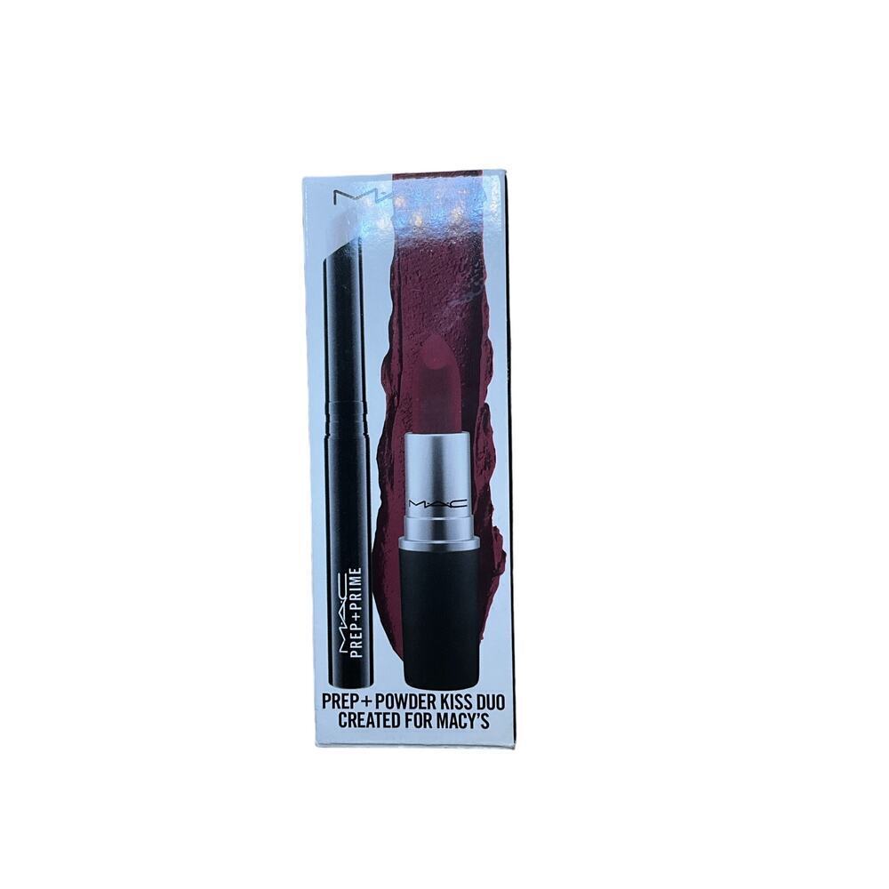 MAC Prep + Prime Lip Duo Women Fragrance/Oil Free Powder Kiss Ruby Woo‎ Lipstick